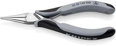 Knipex Elektronica-grijptang ESD | Doorgestoken scharnier | Meer-componentengrepen | Lengte 145 mm - 35 52 145 ESD