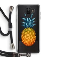 Grote ananas: Samsung Galaxy J8 (2018) Transparant Hoesje met koord