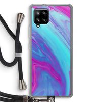 Zweverige regenboog: Samsung Galaxy A42 5G Transparant Hoesje met koord