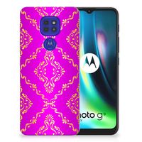 Siliconen Hoesje Motorola Moto G9 Play | E7 Plus Barok Roze - thumbnail