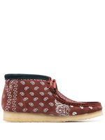 Clarks Originals bottines à motif cachemire - Marron