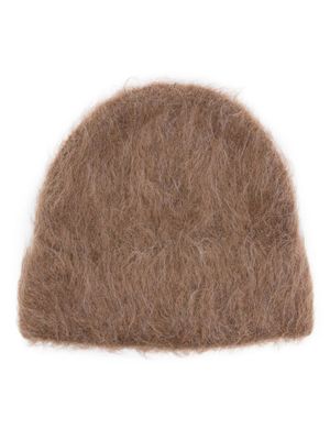 Séfr bonnet Fuzzy en alpaga mélangé - Marron