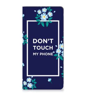 Motorola Moto G72 Design Case Flowers Blue DTMP