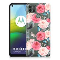 Motorola Moto G9 Power TPU Case Butterfly Roses - thumbnail