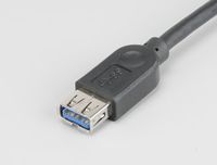 Akasa USB 3.0 cable Ext USB-kabel 1,5 m Zwart - thumbnail