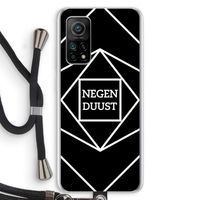 Negenduust geometrisch: Xiaomi Mi 10T 5G Transparant Hoesje met koord
