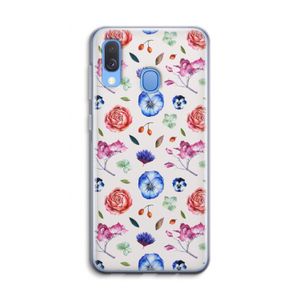 Bloemetjes: Samsung Galaxy A40 Transparant Hoesje