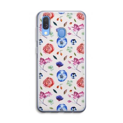 Bloemetjes: Samsung Galaxy A40 Transparant Hoesje
