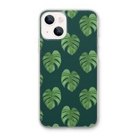Monstera leaves: iPhone 13 mini Transparant Hoesje