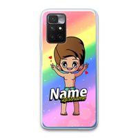 Chibi Maker man: Xiaomi Redmi 10 Transparant Hoesje