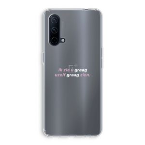 uzelf graag zien: OnePlus Nord CE 5G Transparant Hoesje