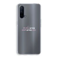uzelf graag zien: OnePlus Nord CE 5G Transparant Hoesje