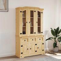 Hoge kast Corona 112x43x196 cm Mexicaans grenenhout bruin