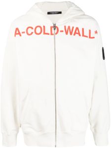 A-COLD-WALL* hoodie à logo Sphere imprimé - Blanc