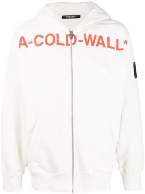 A-COLD-WALL* hoodie à logo Sphere imprimé - Blanc