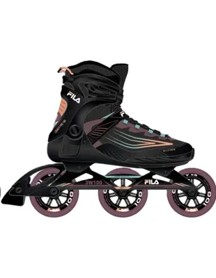 Fila Legacy Pro 100 Dames Inline Skate S26 (zwart / Violet) 6.0 / 39.0 Zwart / Violet
