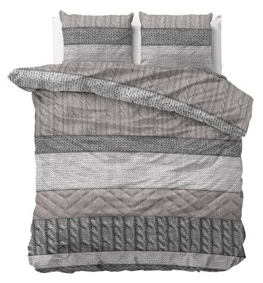 Dreamhouse Flanel Dekbedovertrek Elin Taupe-240x200/220