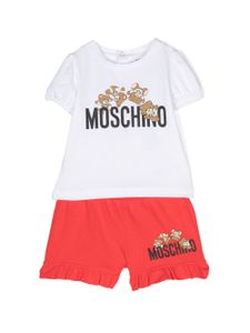 Moschino Kids ensemble à imprimé Teddy Bear - Rouge