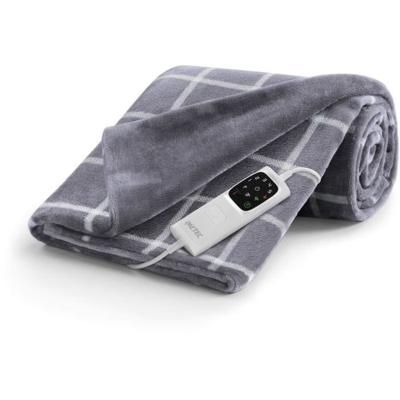 Verwarmde deken - Imetec - Verwarmde deken 150x110 cm - 6 temperaturen - Fluweel en Sherpa Touch-stof - Machinewasbaar