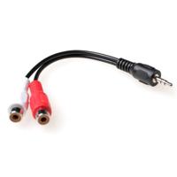 ACT 3,5mm jack naar 2x Tulp kabel M/F