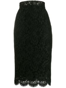 Dolce & Gabbana jupe crayon à taille haute - Noir