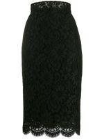 Dolce & Gabbana jupe crayon à taille haute - Noir