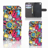 Honor 4A | Y6 Wallet Case met Pasjes Punk Rock - thumbnail