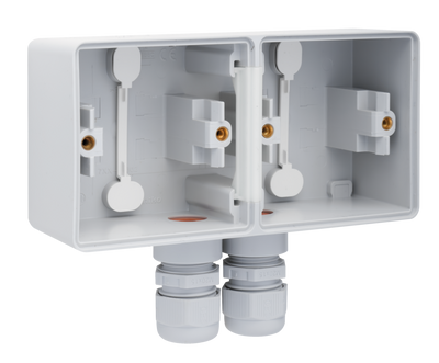 Niko Hydro horizontale onderbak 2-voudig met 1x twee wartels grijs