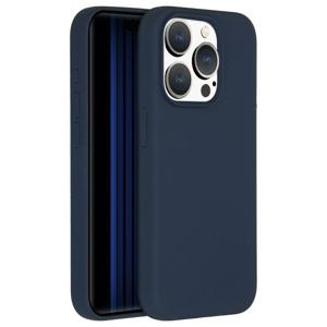 Accezz Liquid Silicone Backcover met MagSafe iPhone 15 Pro Telefoonhoesje Blauw