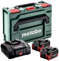 Metabo basis-set 2 x lihdx 18v / 8.0 ah | met asc 290 supersnellader - 685305000