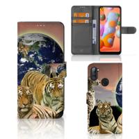 Samsung Galaxy M11 | A11 | Telefoonhoesje | Met pasjeshouder | Roofdieren