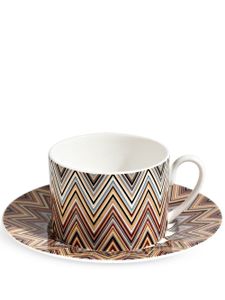 Missoni Home lot de tasses à thé Zig Zag Jarris - Tons neutres