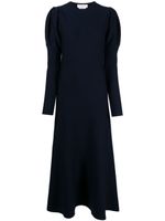 Gabriela Hearst Hannah virgin wool maxi dress - Bleu - thumbnail