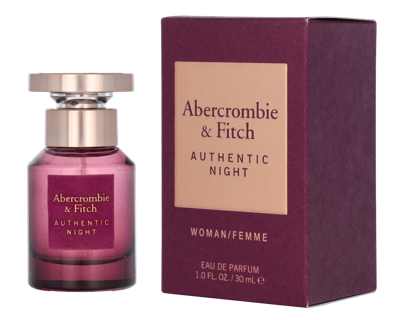 Abercrombie & Fitch Authentic Night Women Eau de parfum Spray 30 ml