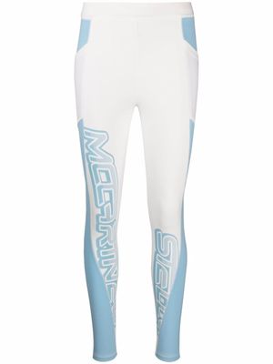 Stella McCartney legging à logo imprimé - Blanc