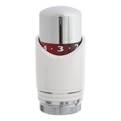 Riko Design thermostaatknop M30 chroom wit