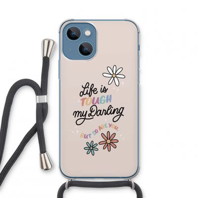 Tough Life: iPhone 13 mini Transparant Hoesje met koord
