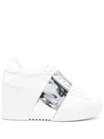 Valentino Garavani baskets Open Disco 85 mm en cuir - Blanc