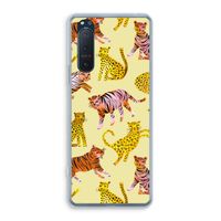 Cute Tigers and Leopards: Sony Xperia 5 II Transparant Hoesje