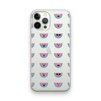 Smiley watermeloenprint: iPhone 12 Pro Transparant Hoesje