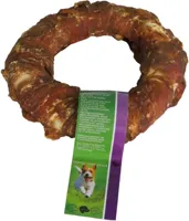 Natuurlijke snack donut met eend 14 centimeters met banderol