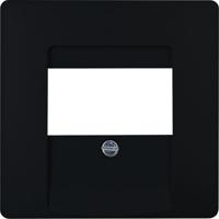 Kopp HK05 mat zwart afdekplaat USB - 4621670 - thumbnail