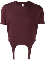 Dion Lee t-shirt Garter à découpes - Marron - thumbnail