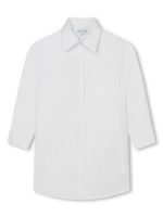 Marc Jacobs Kids robe-chemise en popeline à logo Jumbled - Blanc - thumbnail