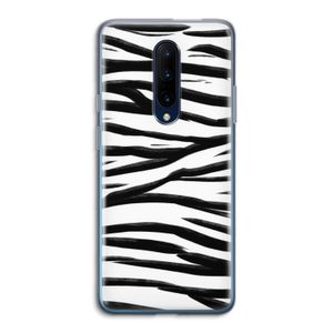 Zebra pattern: OnePlus 7 Pro Transparant Hoesje