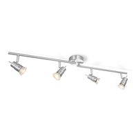 Light depot - LED opbouwspot Cilindro 4L - 81 cm - mat staal - Outlet