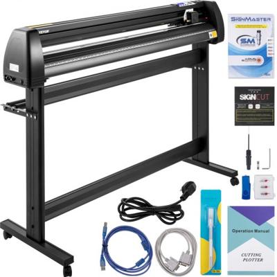 VEVOR Vinyl Snijplotter, 53" Snijplotter Machine, LCD Display Vinyl Cutter Plotter, Drie Verstelbare Knijprollen Vinylsnijder, Slogan Snijplotter met SignCut en SignMaster Software voor Design en Cut