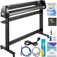VEVOR Vinyl Snijplotter, 53" Snijplotter Machine, LCD Display Vinyl Cutter Plotter, Drie Verstelbare Knijprollen Vinylsnijder, Slogan Snijplotter met SignCut en SignMaster Software voor Design en Cut