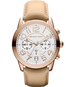Horlogeband Michael Kors MK2283 Leder Beige 22mm