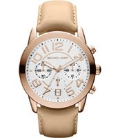 Horlogeband Michael Kors MK2283 Leder Beige 22mm
